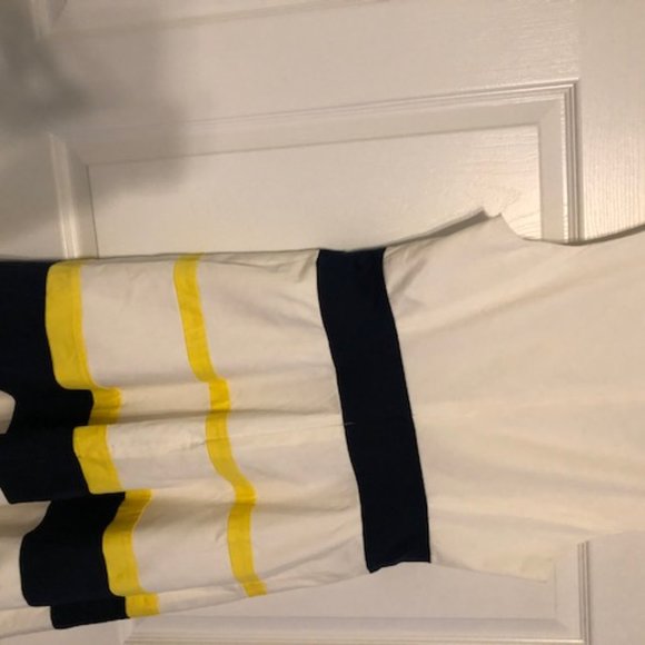 Spring cotton twill dress, A-line, V-neck - Picture 5 of 5